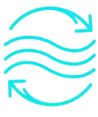 Airflow circulation arrows icon